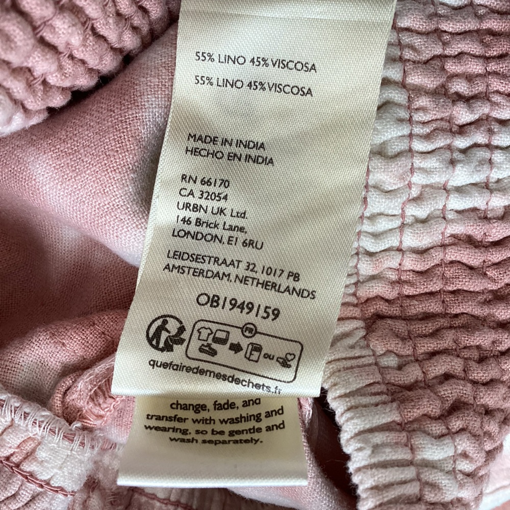 ❌Sold - Pilcro Reese Smocked Barrel Pull-On Pants Tie-Dye Anthropologie - Picture 14 of 14